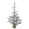 4ft. Unlit Frosted Pine Artificial Christmas Tree with Jute Base
